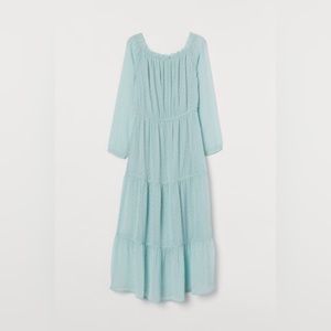 H and M Swiss dot midi dress